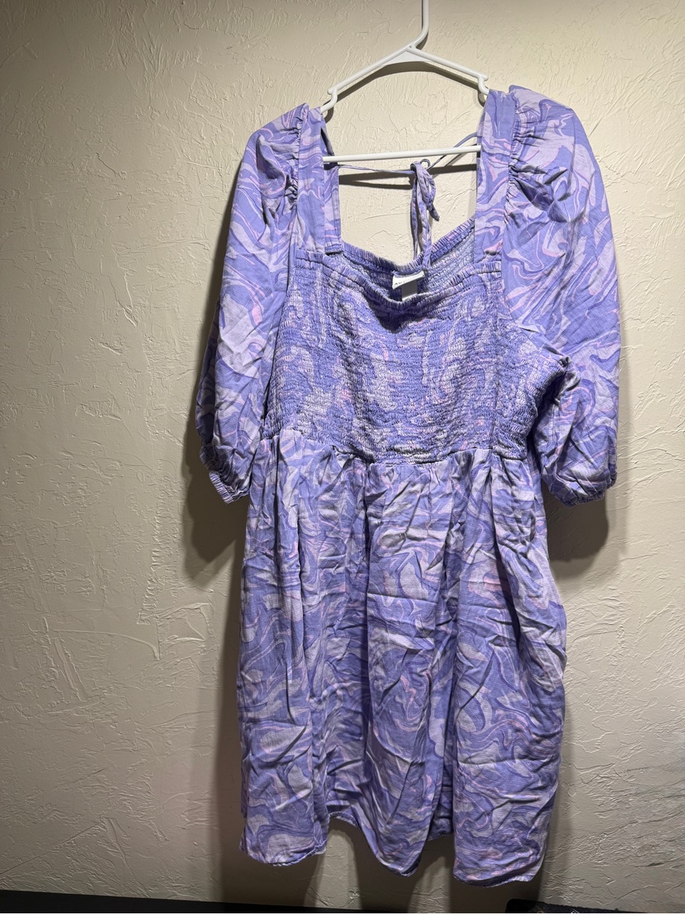 Ava & Viv Lavender Swirl Mini Dress
